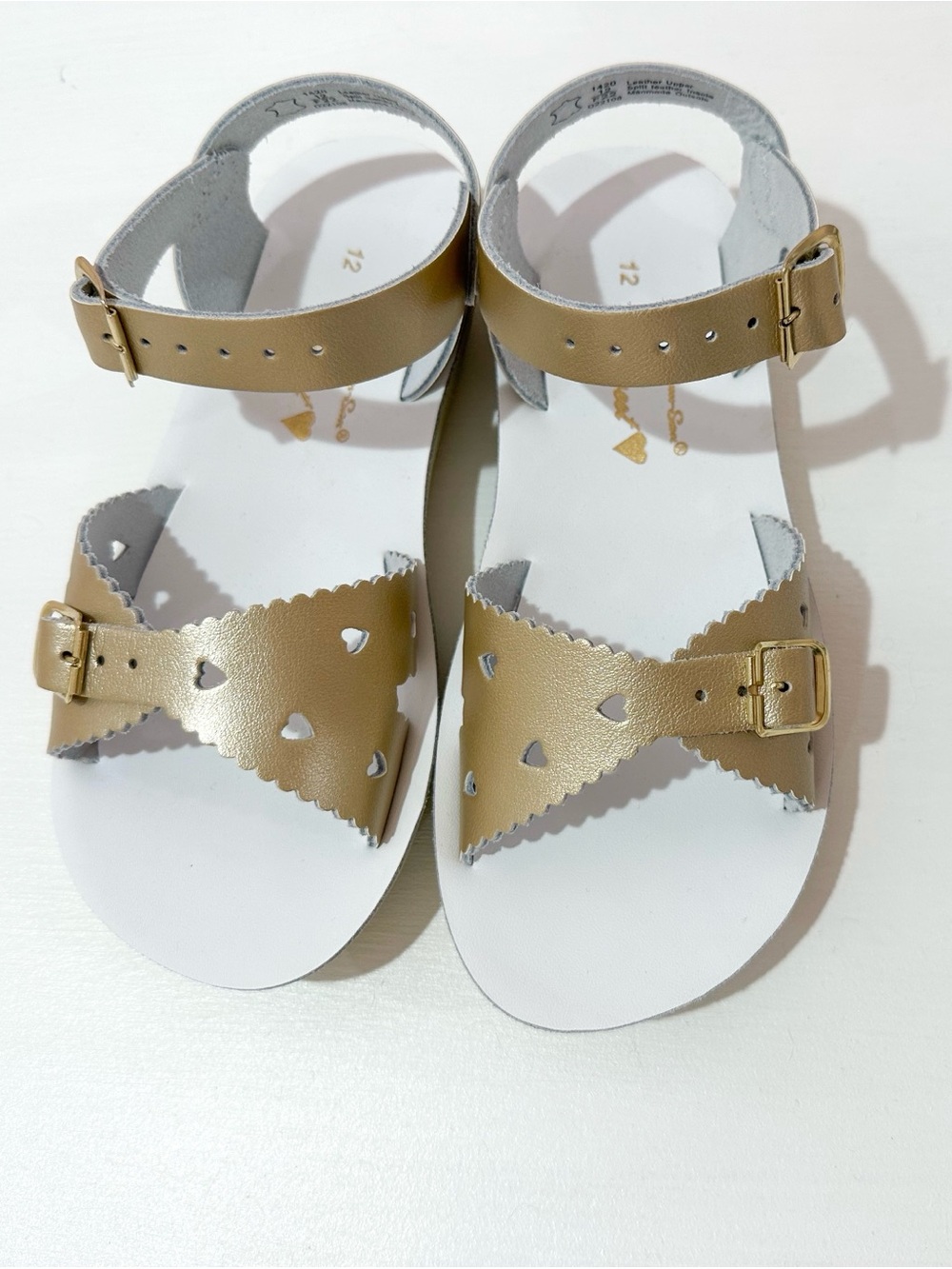 Salt water gold sandals size 12 NWOT